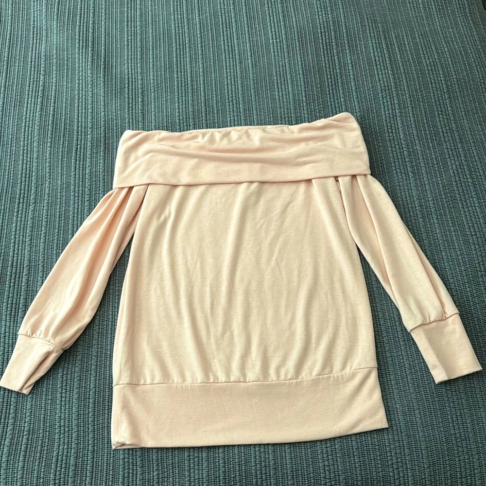 LC Lauren Conrad off the shoulder, long sleeve shirt